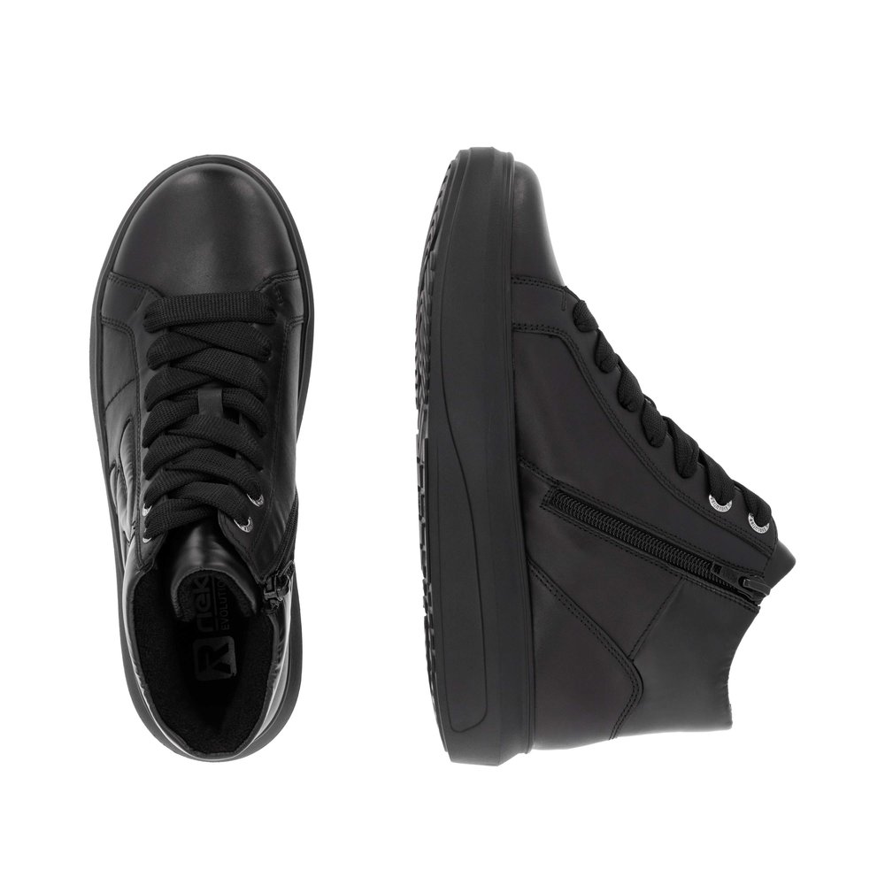 Rieker W1270-00 Ανατομικό Μποτάκι Sneaker Μαύρο φωτογραφία