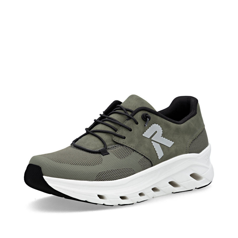 Rieker U3500-54 Ανατομικό Δερμάτινο Sneaker Χακί φωτογραφία