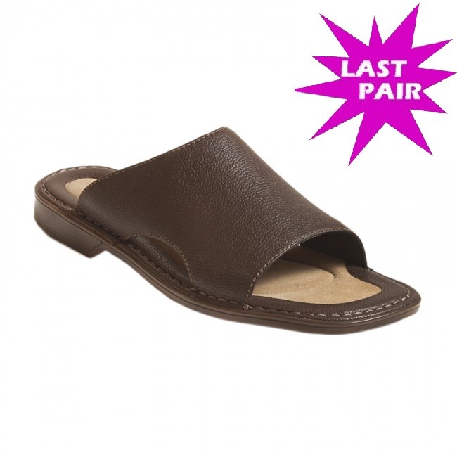 Rockport APM24623 Δερμάτινη Παντόφλα Καφέ φωτογραφία