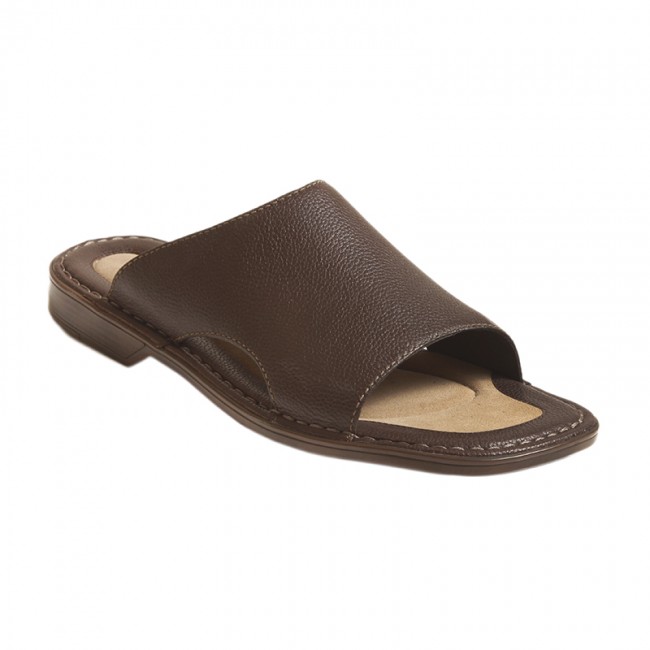 Rockport Rockport APM24623 Δερμάτινη Παντόφλα Καφέ