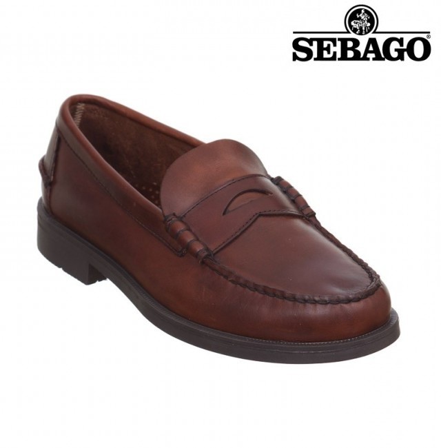 Sebago B70764 Δερμάτινο Μοκασίνι Καφέ φωτογραφία