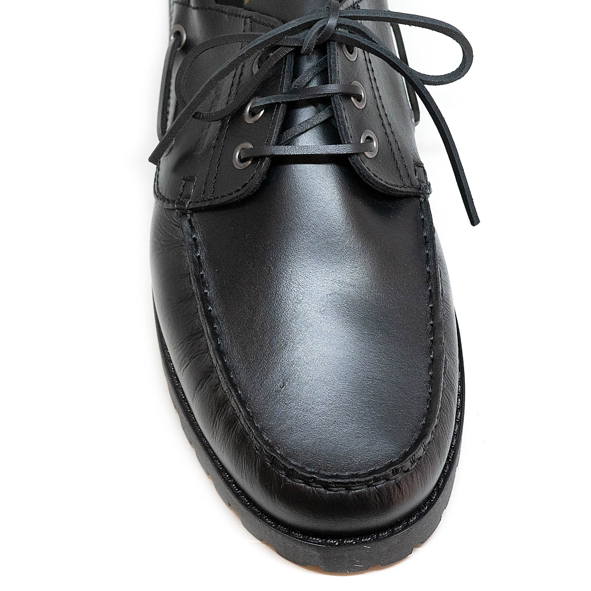 Storm ST0150-01 Δερμάτινο Boat Shoes Μαύρο φωτογραφία