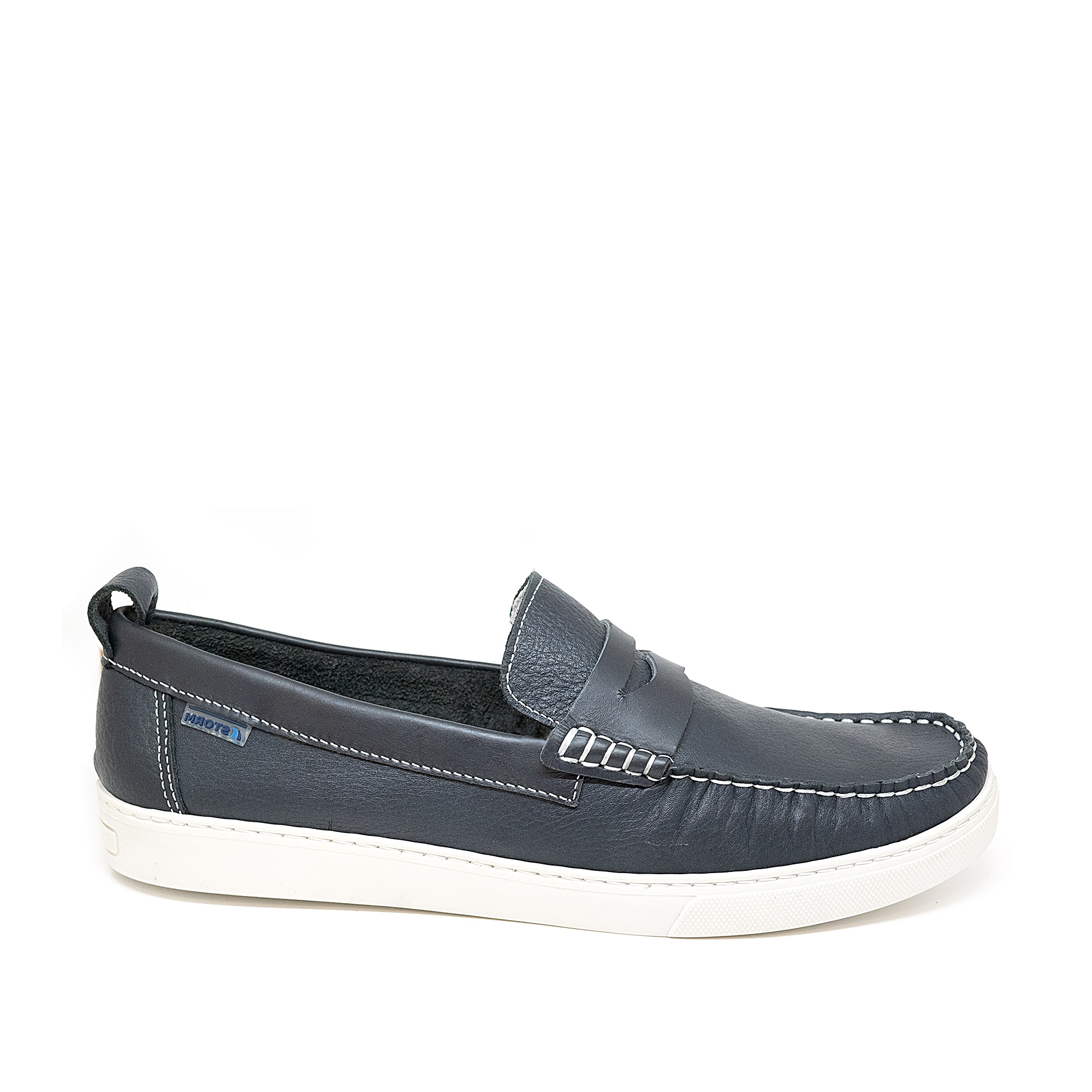 Storm Storm ST2400-12 Δερμάτινο Μοκασίνι Μπλε