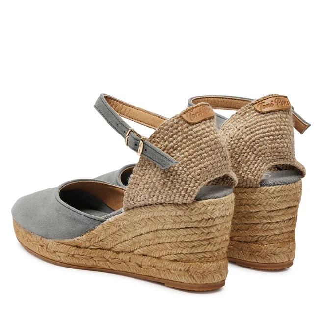 Toni Pons Lloret-08 Δερμάτινη Πλατφόρμα Γκρι 7cm φωτογραφία