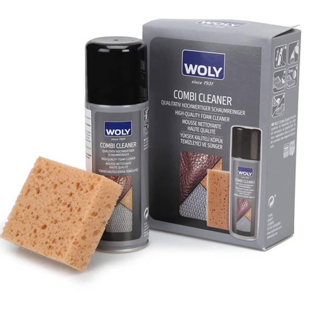 Woly Woly Combi Cleaner Σετ Περιποίησης για Δερμάτινα Παπούτσια 200ml